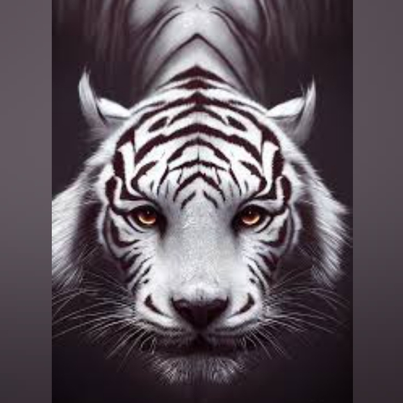 White Tiger Unisex Cut & Sew Tee - Picture 6 of 6